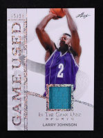 Larry Johnson 2025 Leaf ITG Used Sports Game Used Memorabilia Silver Sparkle Foil JSY #GM25 #15/20 at PristineAuction.com