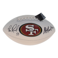 Bill Romanowski & Garrison Hearst Signed 49ers Logo Football (JSA) at PristineAuction.com