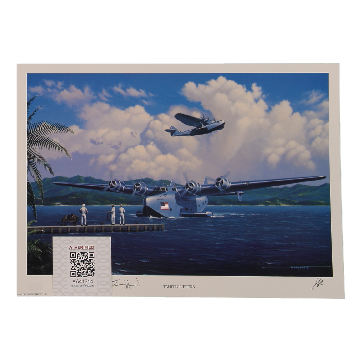 Sture Sigfred Signed Stan Stokes "Tahiti Clippers" Lithograph (AIV) at PristineAuction.com Sture Sigfred Signed Stan Stokes "Tahiti Clippers" Lithograph (AIV) at PristineAuction.com