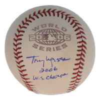 Tony LaRussa Signed 2006 World Series Logo Baseball Inscribed "2006 W.S. Champs" (Beckett) at PristineAuction.com