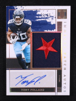 Tony Pollard 2025 Panini Impeccable Immense Patch Autographs Gold #2 #01/10 at PristineAuction.com