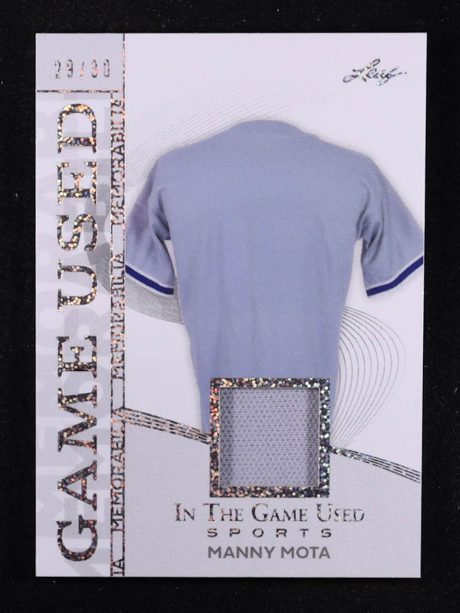 Manny Mota 2025 Leaf ITG Used Sports Game Used Memorabilia Silver Sparkle Foil JSY #GM29 #29/30 at PristineAuction.com Manny Mota 2025 Leaf ITG Used Sports Game Used Memorabilia Silver Sparkle Foil JSY #GM29 #29/30 at PristineAuction.com