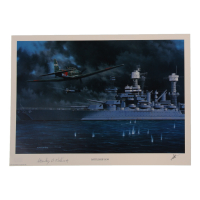 Stanley Kalina Signed Stan Stokes "Battleship Row" Lithograph (AIV) at PristineAuction.com