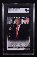 Donald J. Trump 2023 Leaf Special Release Legend Exclusive Flag #LE01 (SGC 9) at PristineAuction.com
