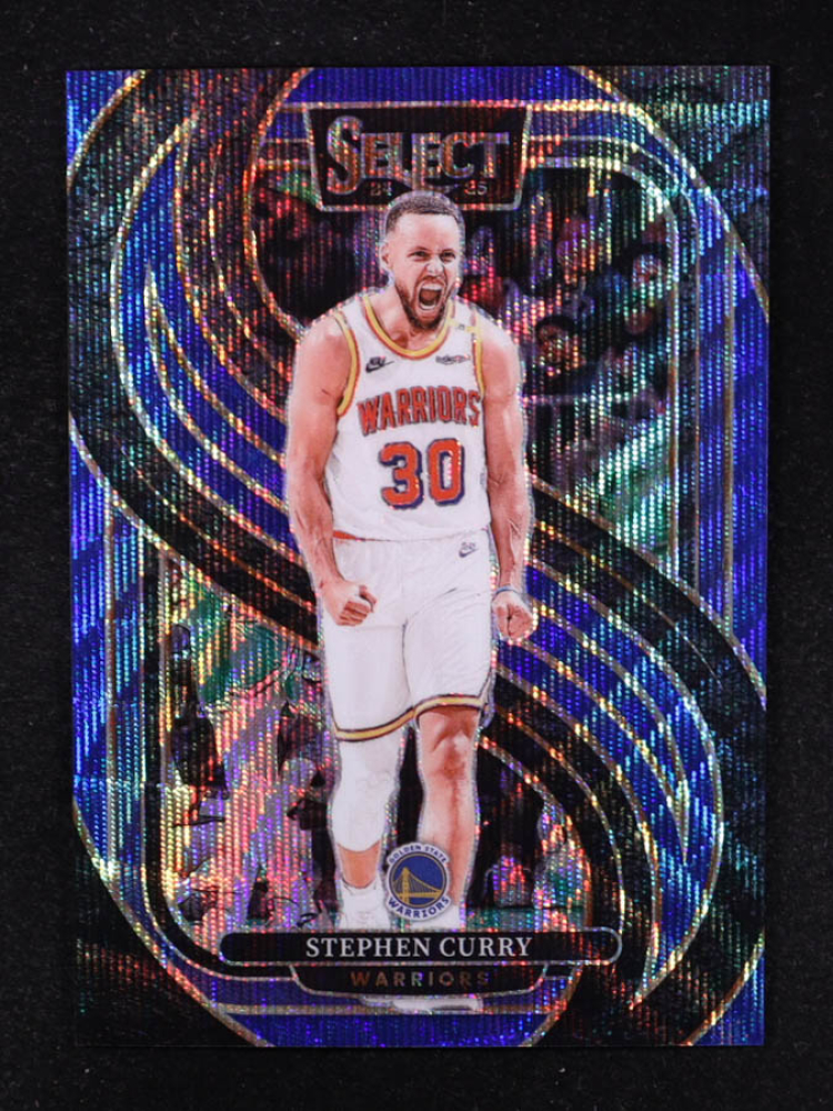 Stephen Curry 2024-25 Select Blue Wave Prizms #143 #17/75