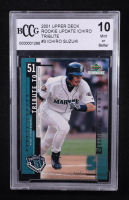Ichiro Suzuki 2001 Upper Deck Rookie Update Ichiro Tribute #I3 RC (BCCG 10) at PristineAuction.com