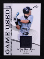 Ichiro Suzuki 2025 Leaf ITG Used Sports Game Used Memorabilia Blue Foil JSY #GM18 #44/45 at PristineAuction.com