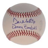 Don Mattingly Signed OML Baseball Inscribed "Donnie Baseball" (Beckett) at PristineAuction.com