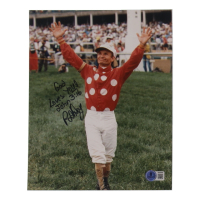Pat Day Signed 8x10 Photo Inscribed "God Loves You!" (Beckett) at PristineAuction.com