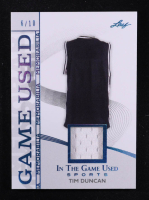 Tim Duncan 2025 Leaf ITG Used Sports Game Used Memorabilia Turquoise Foil JSY #GM44 #06/10 at PristineAuction.com