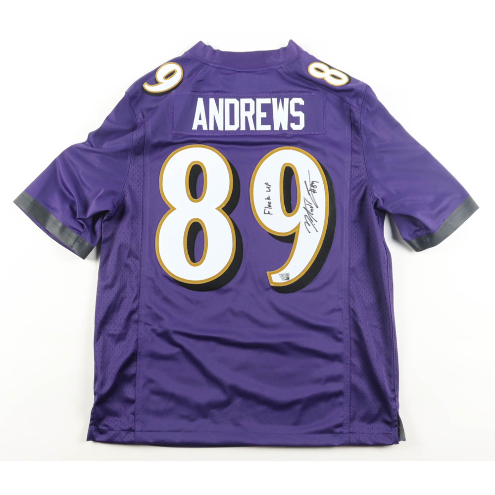 Mark Andrews Signed Ravens Nike Authentic Jersey Inscribed "Flock Up" (Fanatics) at PristineAuction.com