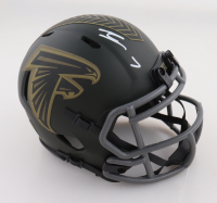 Bijan Robinson Signed Falcons Salute to Service Alternate Speed Mini Helmet (Beckett) at PristineAuction.com