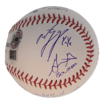 The Sandlot | OML Baseball Cast-Signed by (7) with Tom Guidry, Brandon Adams, Chauncey Leopardi with Multiple Movie Inscriptions (Beckett) at PristineAuction.com The Sandlot | OML Baseball Cast-Signed by (7) with Tom Guidry, Brandon Adams, Chauncey Leopardi with Multiple Movie Inscriptions (Beckett) at PristineAuction.com