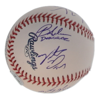 The Sandlot | OML Baseball Cast-Signed by (7) with Tom Guidry, Brandon Adams, Chauncey Leopardi with Multiple Movie Inscriptions (Beckett) at PristineAuction.com