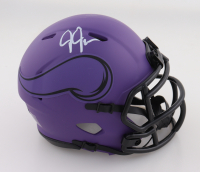 Justin Jefferson Signed Vikings Rave Alternate Speed Mini Helmet (Beckett) at PristineAuction.com