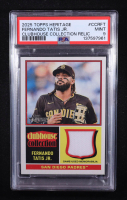 Fernando Tatis Jr. 2025 Topps Heritage Clubhouse Collection Relic #CCR-FT (PSA 9) at PristineAuction.com