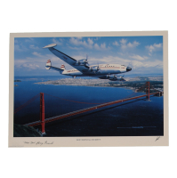 Larry Girard Signed Stan Stokes "Sentimental Journey" Lithograph Inscribed "TWA CAPT." (AIV) at PristineAuction.com