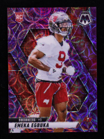 Emeka Egbuka 2025 Panini Mosaic Mosaic Reactive Purple #376 RC at PristineAuction.com