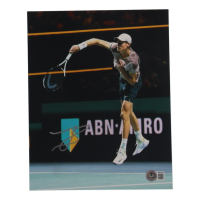 Jannik Sinner Signed 8x10 Photo (Beckett) at PristineAuction.com