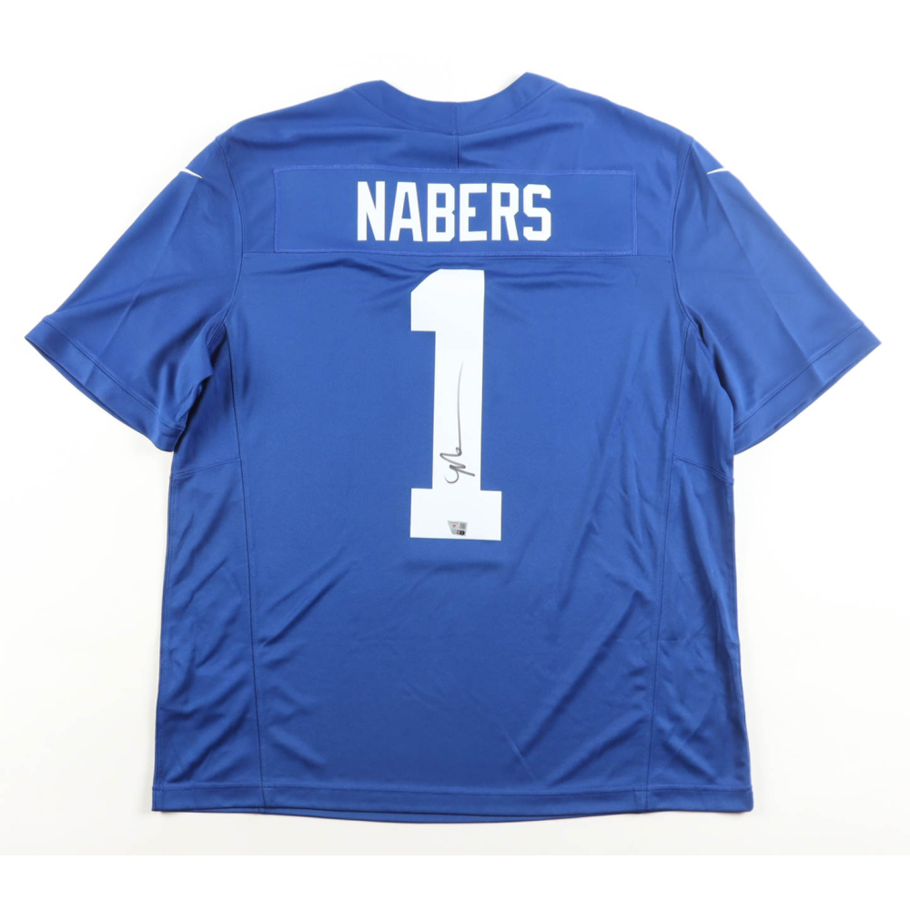 Malik Nabers Signed Giants Nike Authentic Jersey (Fanatics) at PristineAuction.com