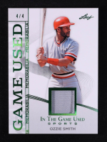 Ozzie Smith 2025 Leaf ITG Used Sports Game Used Memorabilia Green #GM35 #4/4 at PristineAuction.com
