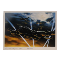 Robert Ferguson Signed Stan Stokes "Night Raiders" Lithograph Inscribed "F/LT" & "R.A.F." (AIV) at PristineAuction.com