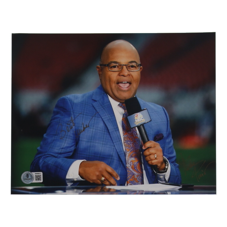 Mike Tirico Signed 8x10 Photo Inscribed "Best Wishes" (Beckett) at PristineAuction.com Mike Tirico Signed 8x10 Photo Inscribed "Best Wishes" (Beckett) at PristineAuction.com