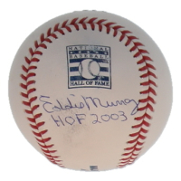 Eddie Murray Signed OML Hall of Fame Logo Baseball Inscribed "HOF 2003" (JSA) at PristineAuction.com