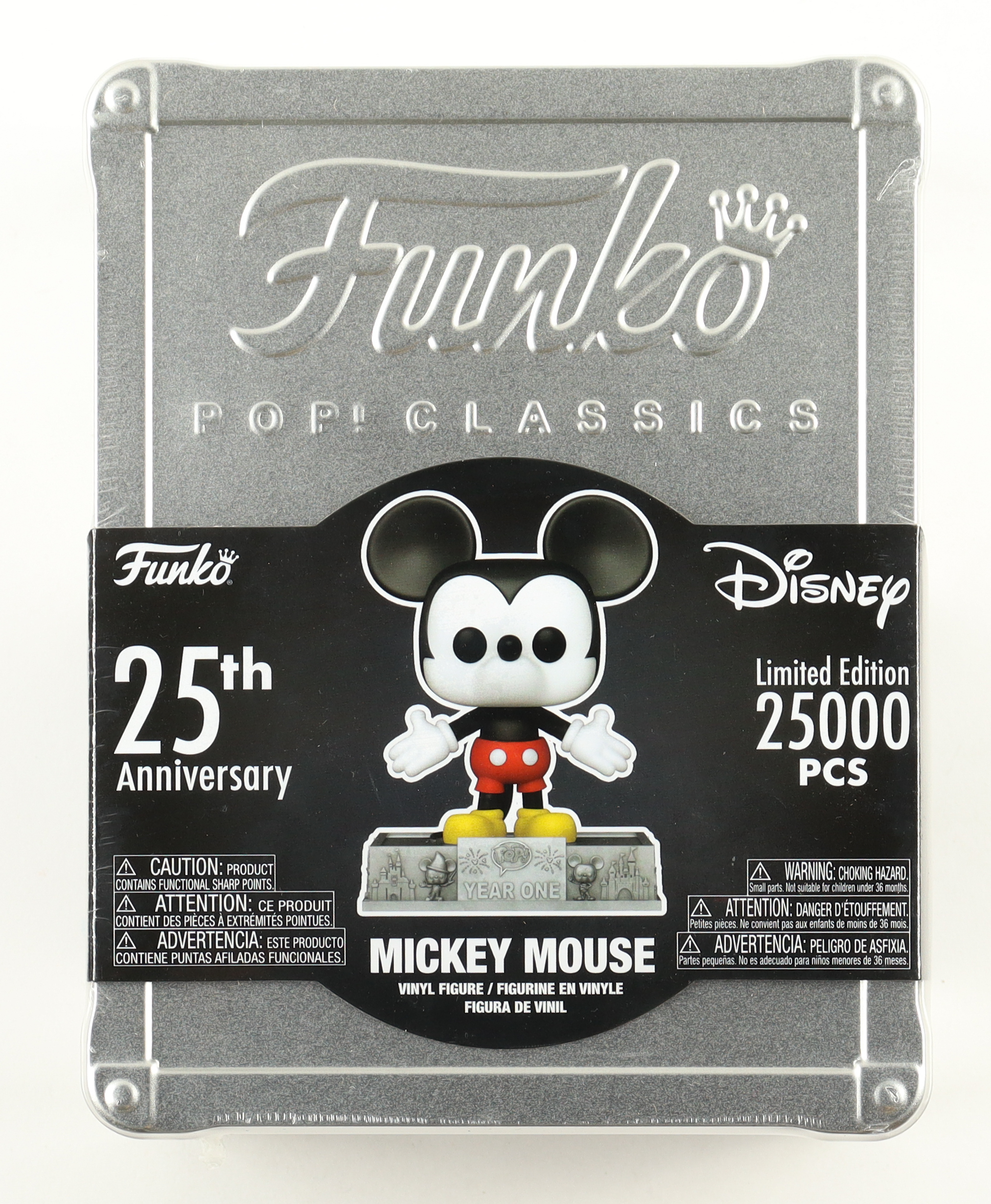 LE "Disney" Mickey Mouse 25th Anniversary #01C Funko Pop! Vinyl Figure with Pop! Coin, Pop! Pin, & Foil Certificate Card at PristineAuction.com LE "Disney" Mickey Mouse 25th Anniversary #01C Funko Pop! Vinyl Figure with Pop! Coin, Pop! Pin, & Foil Certificate Card at PristineAuction.com