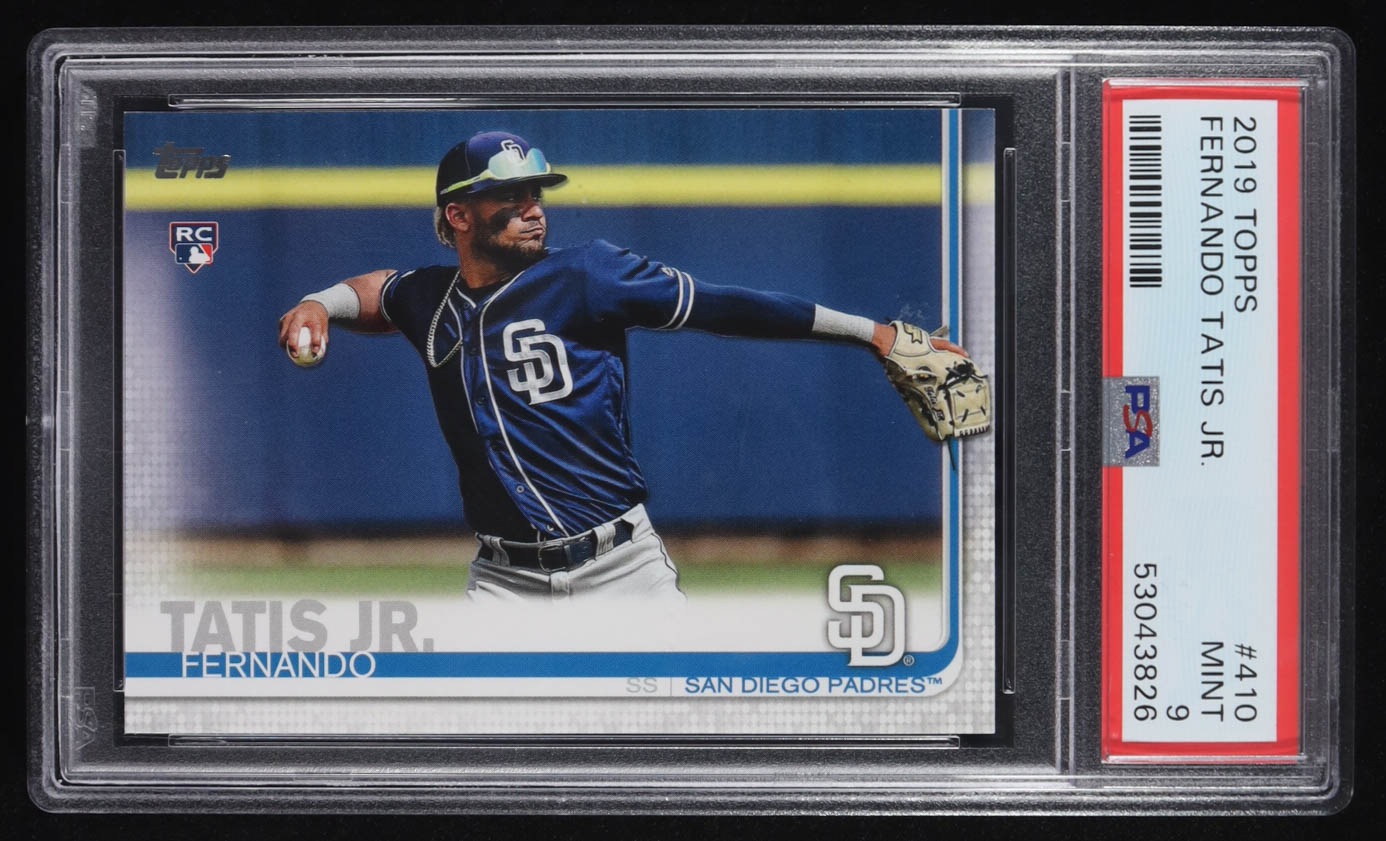 Fernando Tatis Jr. 2019 Topps #410 RC (PSA 9) at PristineAuction.com Fernando Tatis Jr. 2019 Topps #410 RC (PSA 9) at PristineAuction.com