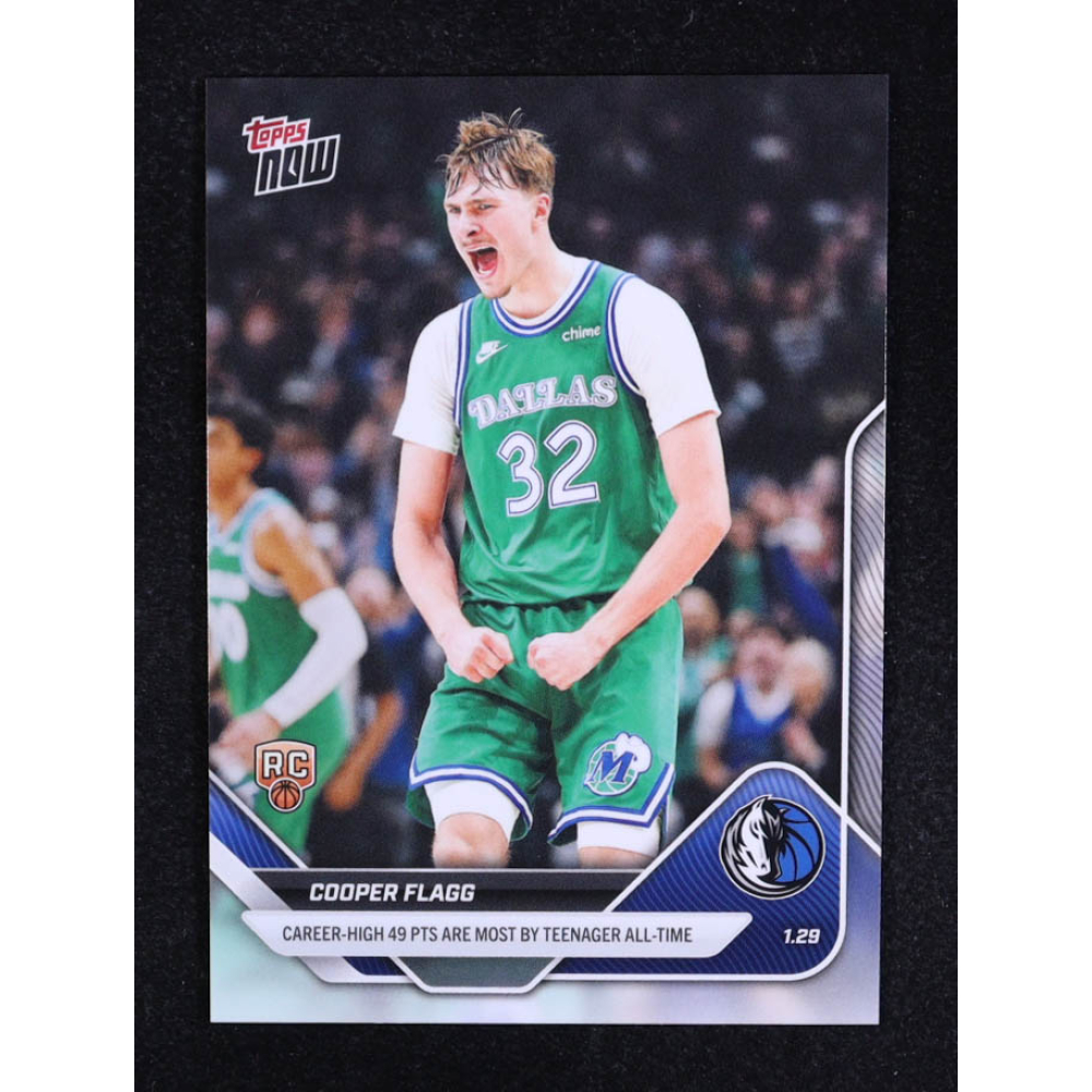 Cooper Flagg 2025-26 Topps Now #150 RC at PristineAuction.com