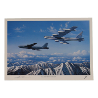 John T. Chain Jr. Signed Stan Stokes "B-52s: They Keep on Ticking" Lithograph (AIV) at PristineAuction.com