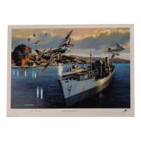 Sir Ivor Broom Signed Stan Stokes "Dangerous Duty" Lithograph (AIV) at PristineAuction.com