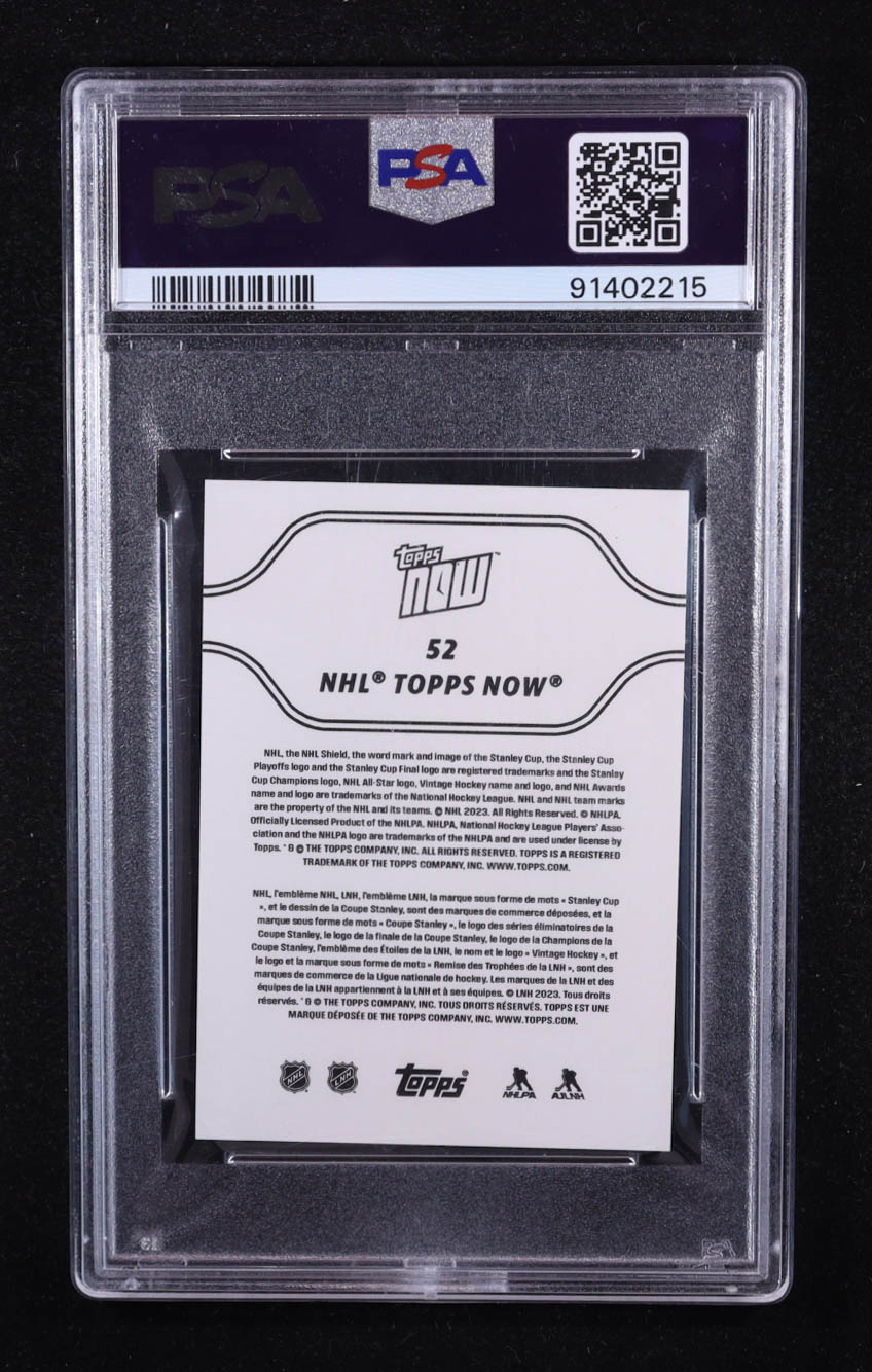 Connor Bedard 2023 Topps Now NHL Stickers #52 RC (PSA 10) at PristineAuction.com Connor Bedard 2023 Topps Now NHL Stickers #52 RC (PSA 10) at PristineAuction.com