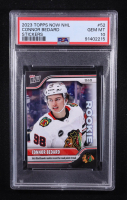 Connor Bedard 2023 Topps Now NHL Stickers #52 RC (PSA 10) at PristineAuction.com