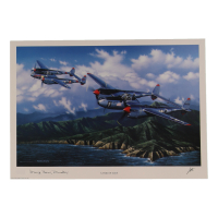 Marge Bong Drucker Signed Stan Stokes "A Pair Of Aces" Lithograph (AIV) at PristineAuction.com