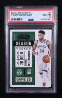 Giannis Antetokounmpo 2020-21 Panini Contenders Season Ticket #99 (PSA 10) at PristineAuction.com