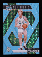Larry Bird 2024-25 Panini Mosaic Mosaic Blue Fluorescent #299 / Greats #65/75 at PristineAuction.com