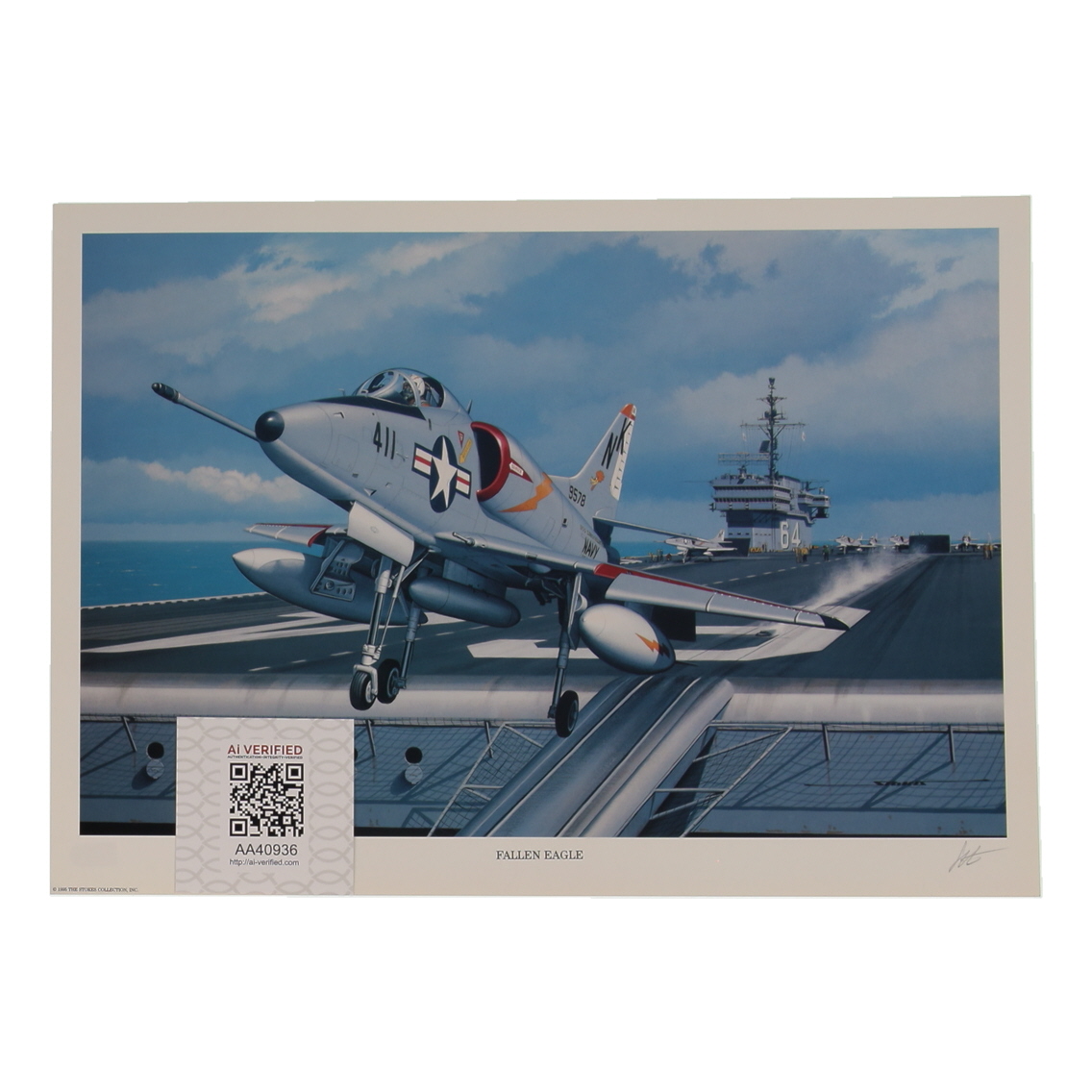 Everett Alvarez Signed Stan Stokes "Fallen Eagle" Lithograph (AIV) at PristineAuction.com Everett Alvarez Signed Stan Stokes "Fallen Eagle" Lithograph (AIV) at PristineAuction.com