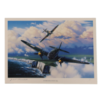 Herbert E. Knaebel Signed Stan Stokes "Hurricane On My Tail" Lithograph (AIV) at PristineAuction.com