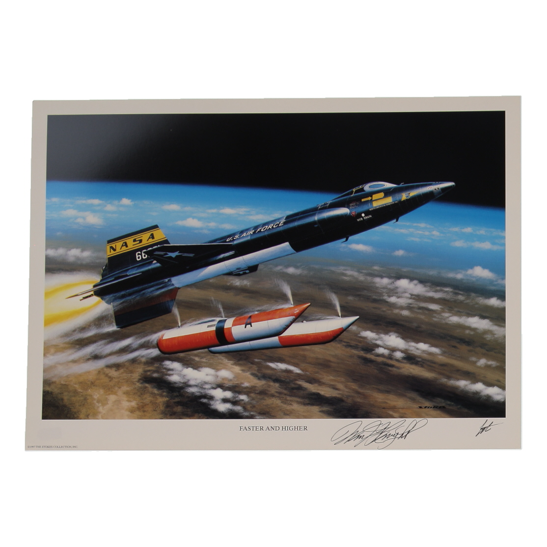 William Knight Signed Stan Stokes "Faster and Higher" Lithograph (AIV) at PristineAuction.com William Knight Signed Stan Stokes "Faster and Higher" Lithograph (AIV) at PristineAuction.com