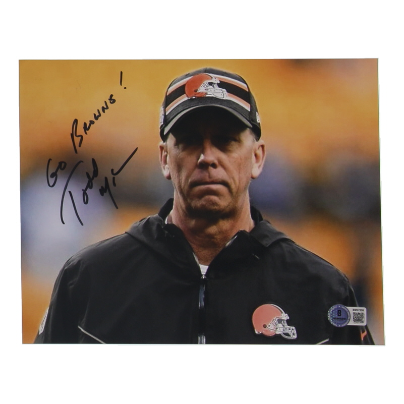 Todd Monken Signed Browns 8x10 Photo Inscribed "Go Browns!" (Beckett) at PristineAuction.com Todd Monken Signed Browns 8x10 Photo Inscribed "Go Browns!" (Beckett) at PristineAuction.com