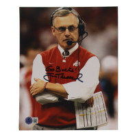 Jim Tressell Signed Ohio State Buckeyes 8x10 Photo Inscribed "Go Bucks!" (Beckett) at PristineAuction.com