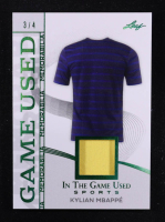 Kylian Mbappe 2025 Leaf ITG Used Sports Game Used Memorabilia Emerald Foil JSY #GM23 #3/4 at PristineAuction.com
