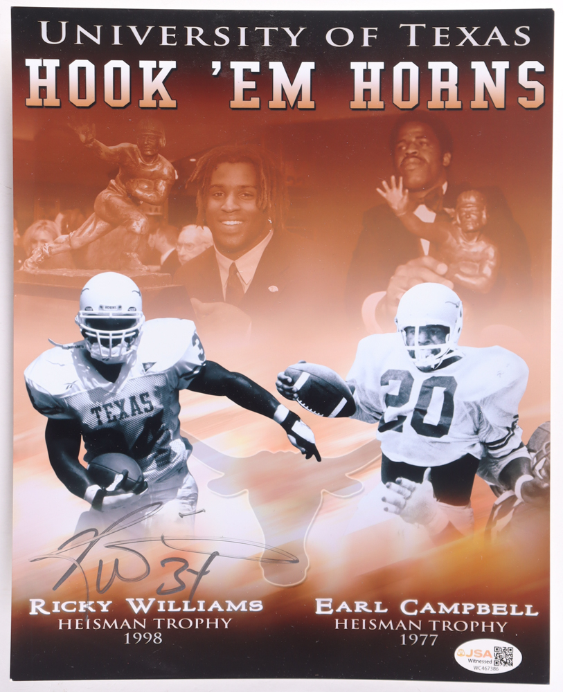 Rickey Williams Signed Texas Longhorns 8x10 Photo (JSA) at PristineAuction.com Rickey Williams Signed Texas Longhorns 8x10 Photo (JSA) at PristineAuction.com