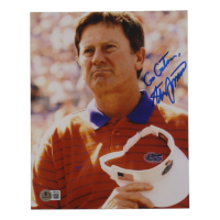 Steve Spurrier Signed Florida Gators 8x10 Photo Inscribed "Go Gators" (Beckett) at PristineAuction.com