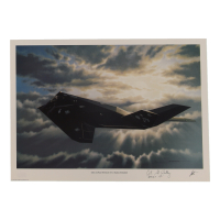 Alton Whitney Signed Stan Stokes "Second Wave To Baghdad" Lithograph Inscribed "Bandit 150" (AIV) at PristineAuction.com