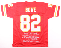 Dwayne Bowe Signed Career Highlight Stat Jersey (JSA) at PristineAuction.com