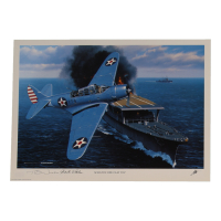 T.R. Wiebe & Walter N. Nelson Signed Stan Stokes "Scratch One Flat Top" Lithograph (AIV) at PristineAuction.com