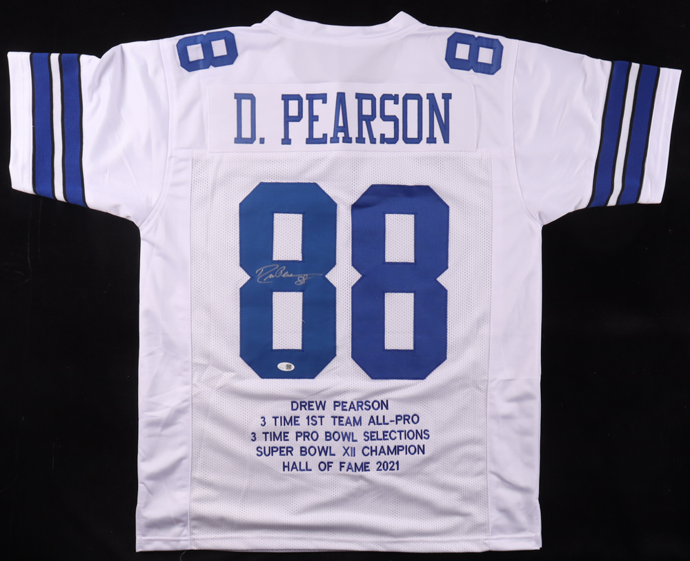 Drew Pearson Signed Career Highlight Stat Jersey (JSA) at PristineAuction.com Drew Pearson Signed Career Highlight Stat Jersey (JSA) at PristineAuction.com
